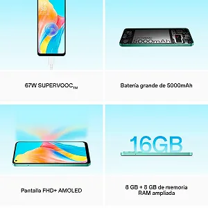 OPPO A78 128GB/8GB RAM Dual SIM Mist Black synthetic.ua - Фото 1