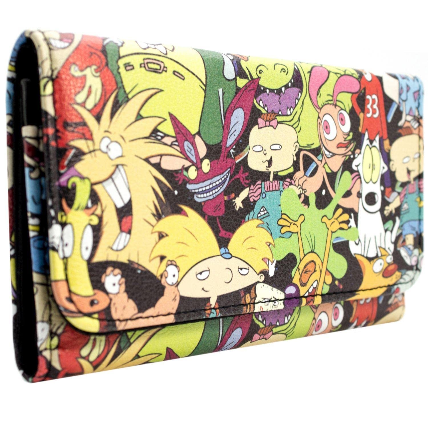 Кошелек Tri-Fold Animation Hey Arnold, Rugrats Real Monsters! Cartoon Montage, Multi-Colour, разноцветный, фото №1