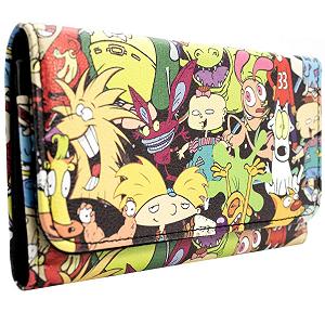 Кошелек Tri-Fold Animation Hey Arnold, Rugrats Real Monsters! Cartoon Montage, Multi-Colour, разноцветный - Фото 1