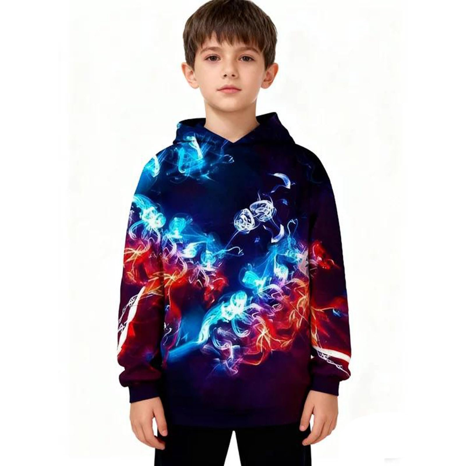 Худі Generisch Street Style для хлопчиків з цифровим принтом, фото №2