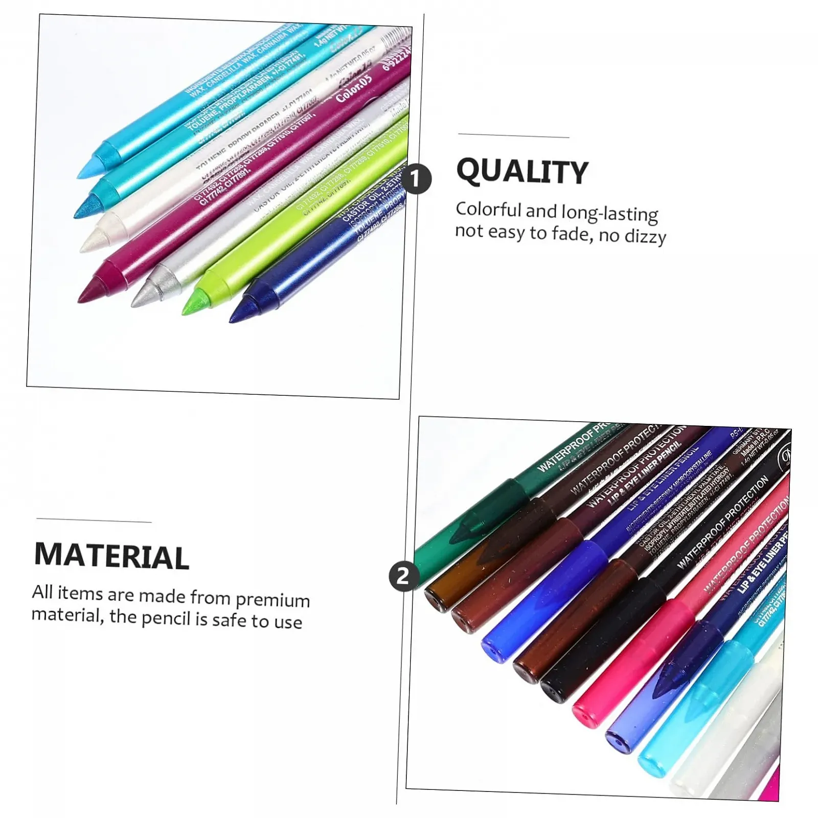 Олівець для очей Mikinona 14St Набір, фото №6 Олівець для очей Mikinona 14St Набір, фото №6