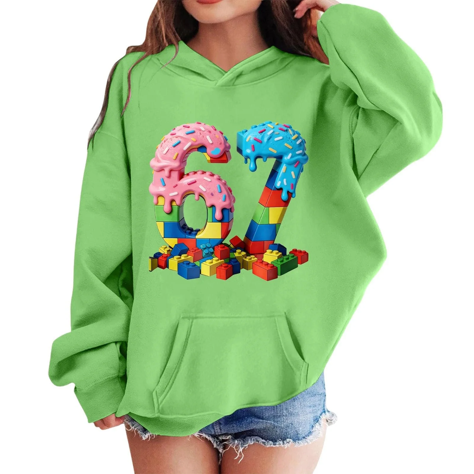 Толстовка 67-Drucke Флисовая куртка для детей Мягкая 134 Пуловер, 176 Худи, 140 Детская подростковая детская одежда Зимний спортивный костюм Essentials Свитшот 152 Джемпер, фото №2