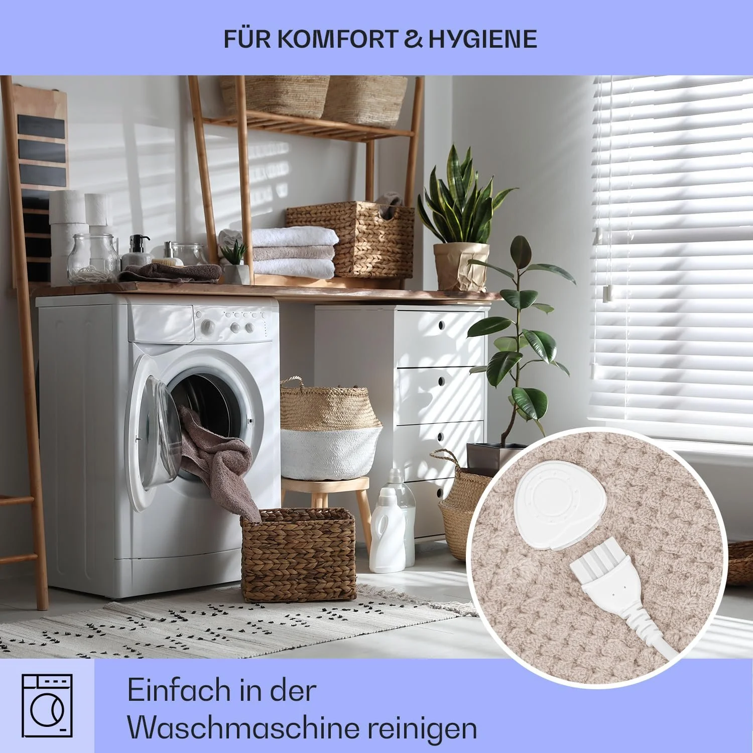 Електрична ковдра Klarstein XL 180 x 130 см, фото №5 Електрична ковдра Klarstein XL 180 x 130 см, фото №5