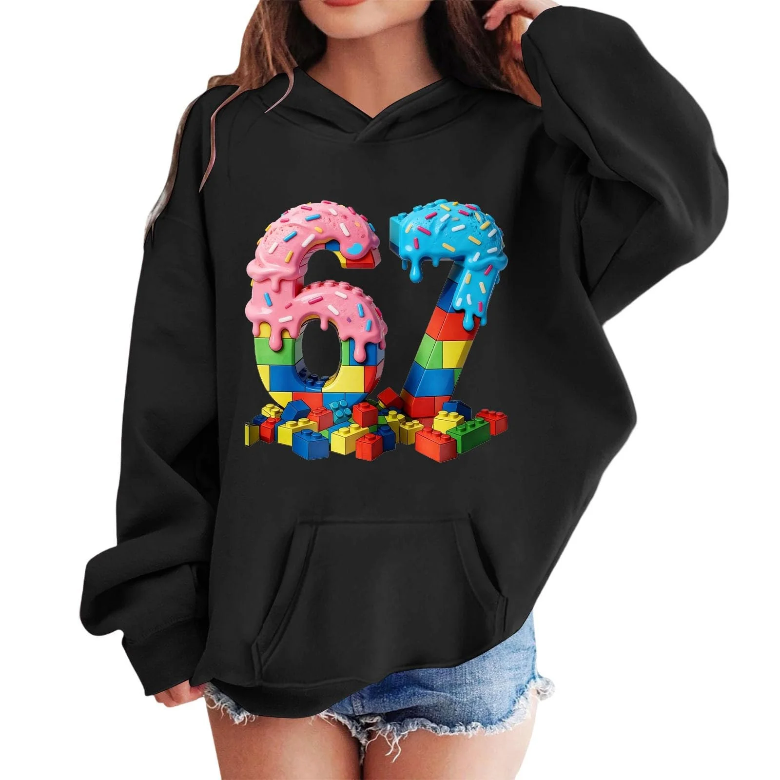 Світшот для дівчинки з принтом 67, фото №2