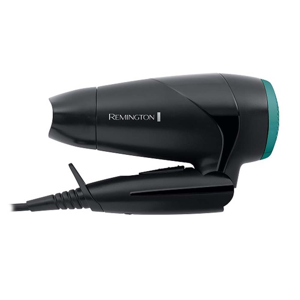 Фен Remington On The Go D1500 2000 Вт, регулировка напряжения, складной, насадка, диффузор, черный, фото №3
