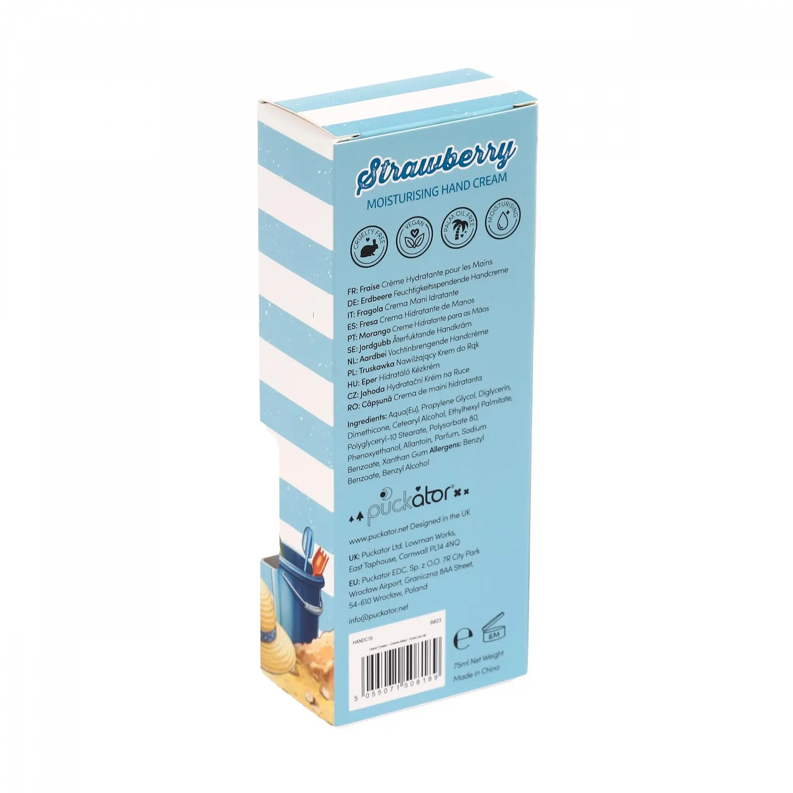 Крем для рук Puckator Coastal увлажняющий 75 мл, фото №4