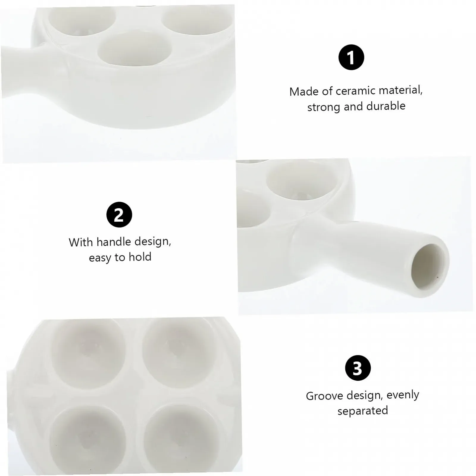 Форма для улиток Gadpiparty Керамическая С углублениями Термостойкая Нескользящая, фото №3 Форма для улиток Gadpiparty Керамическая С углублениями Термостойкая Нескользящая, фото №3