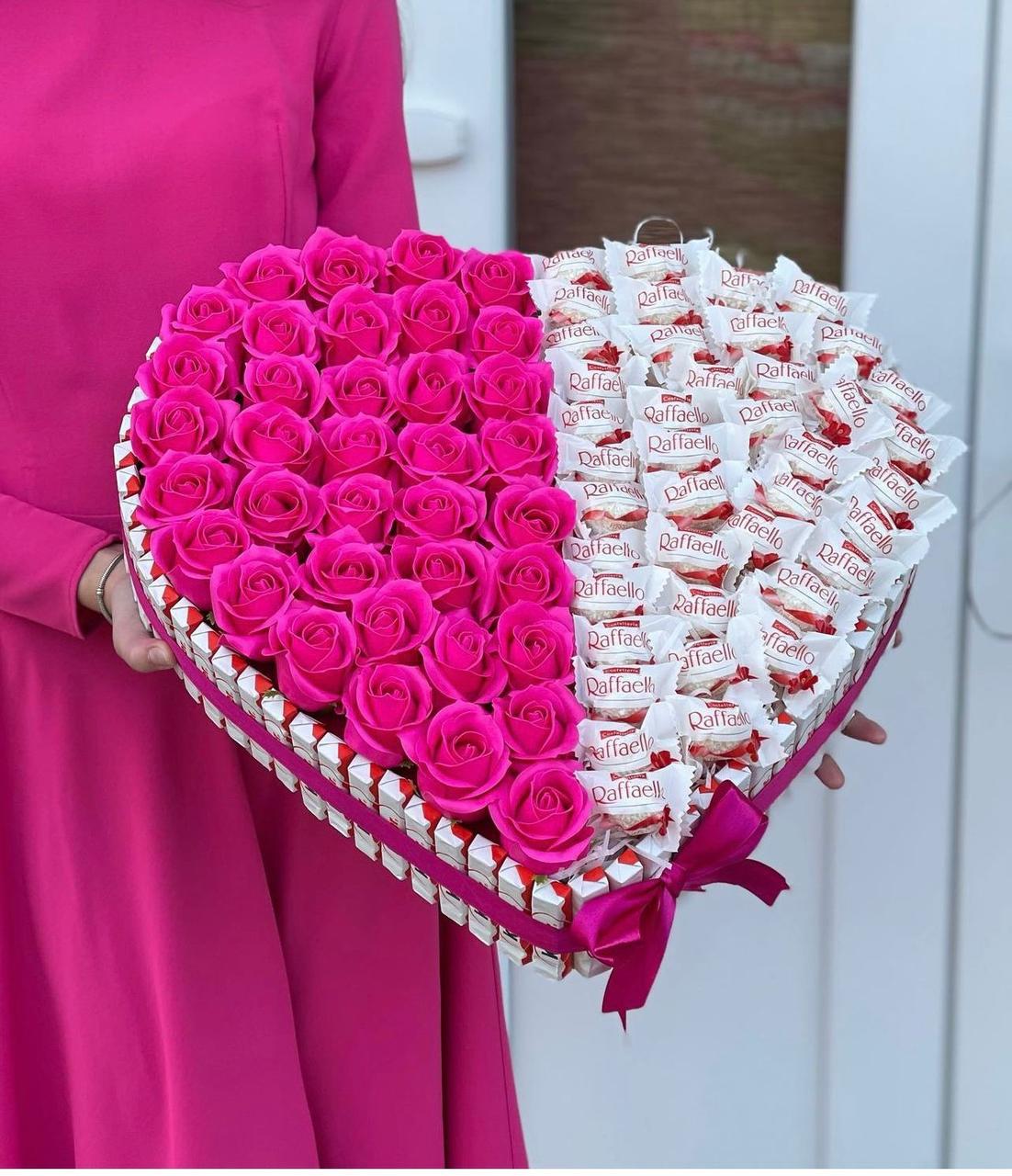 Букет з мильних квітів та цукерок, фото №3 Букет з мильних квітів та цукерок, фото №3