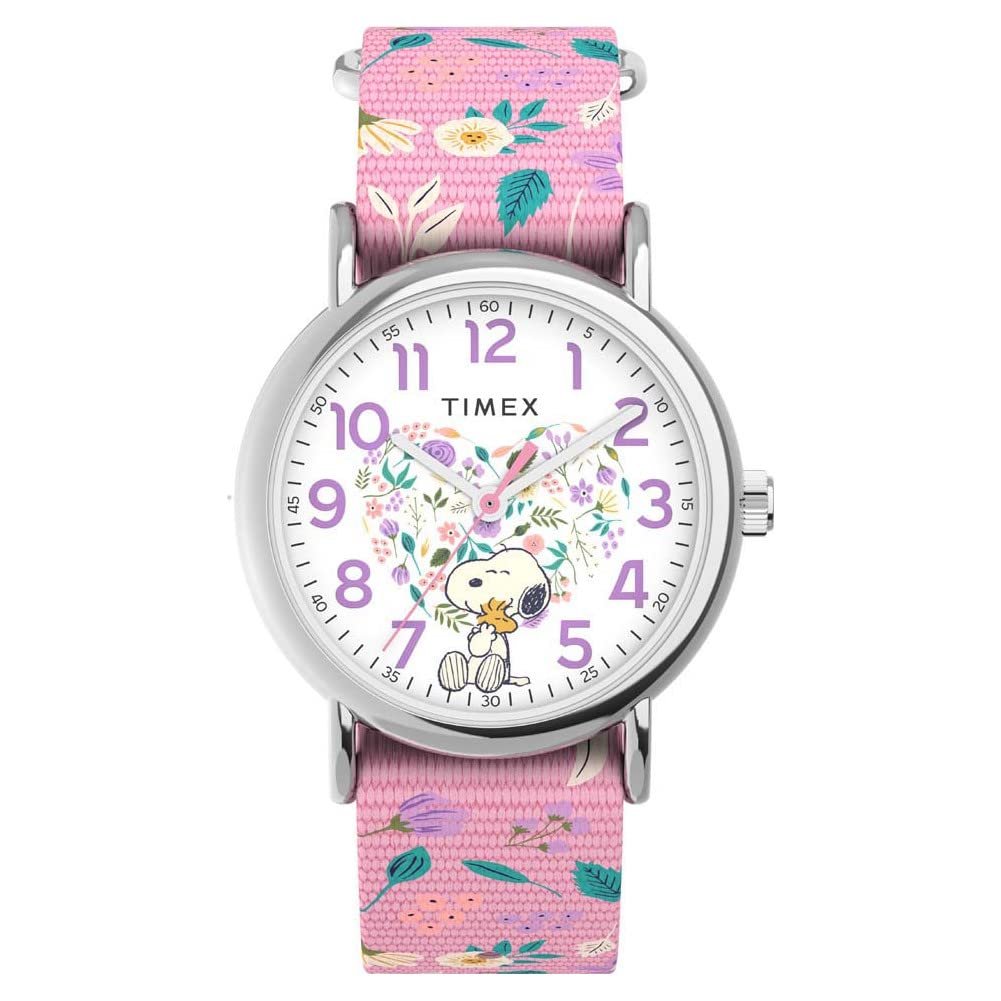 Годинник Timex Weekender 38 мм жіночий Тканинний ремінець TW2V77800, Сріблястий, Ремінець., фото №1