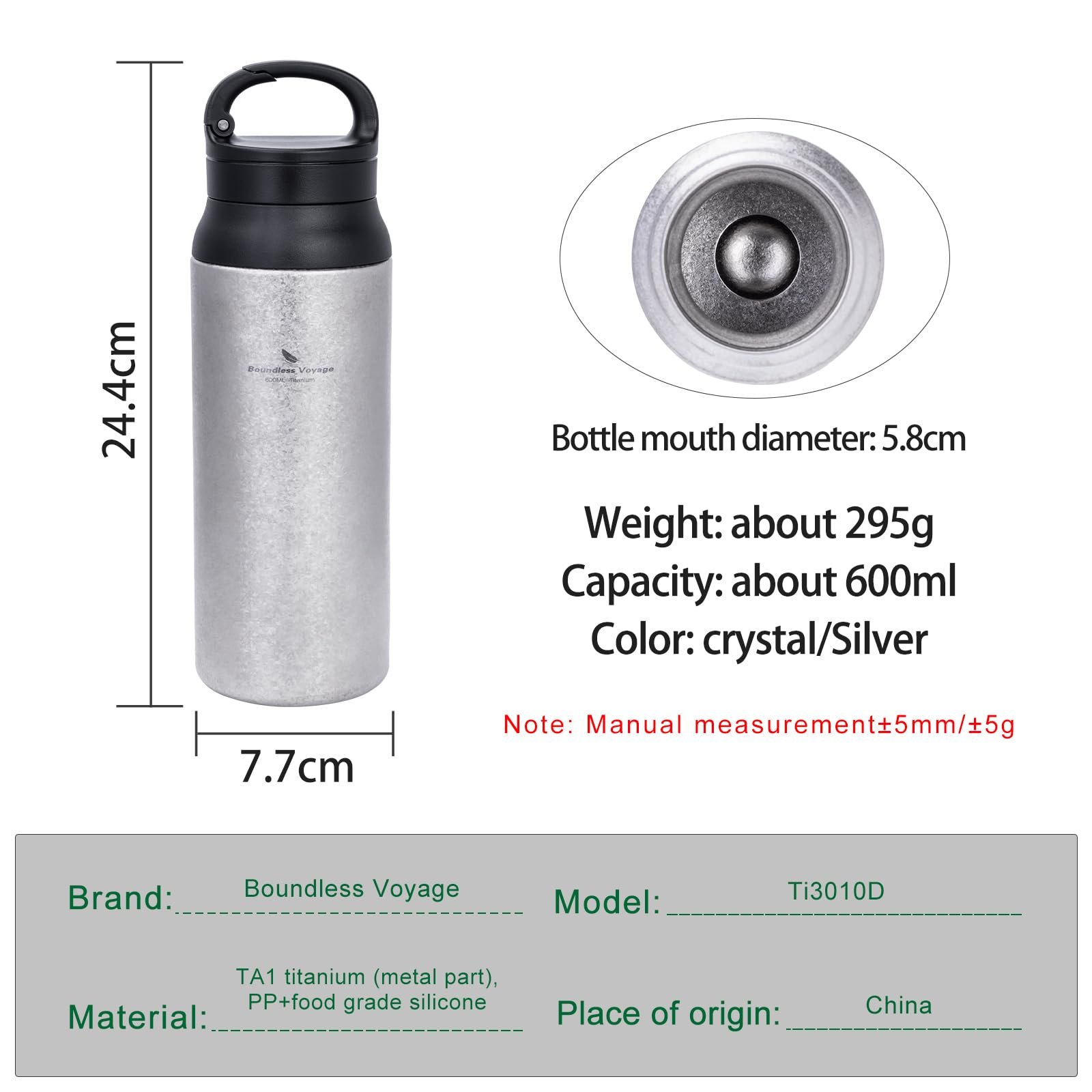 Термос iBasingo Ti3010D 600 мл Titanium Double-Walled Insulated з фільтром, фото №2 Термос iBasingo Ti3010D 600 мл Titanium Double-Walled Insulated з фільтром, фото №2