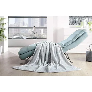 Плед Gözze Marbled 150 x 200 см Срібний synthetic.ua - Фото 1