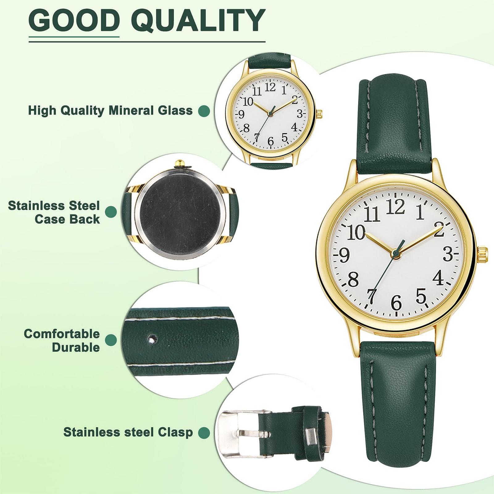 Часы наручные Ziyonix Женские Аналоговые Кварцевые Кожаный Зеленый, фото №5 Часы наручные Ziyonix Женские Аналоговые Кварцевые Кожаный Зеленый, фото №5