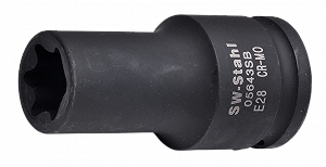 Ударна торцева головка SW-STAHL 05643SB 3/4" E-профіль E28 глибока - Фото 1