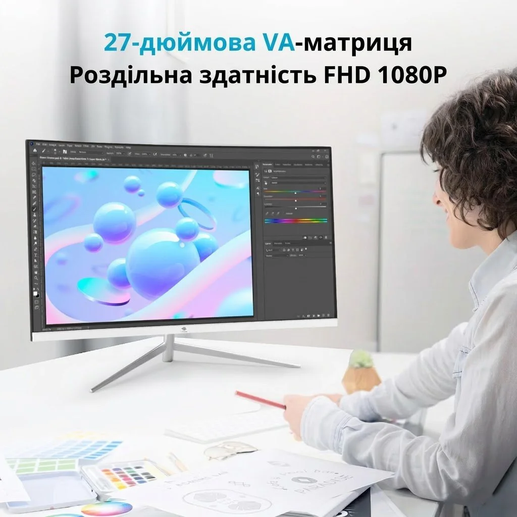 Монітор 27" Z-Edge U27C Full HD VA 100 Гц, фото №5