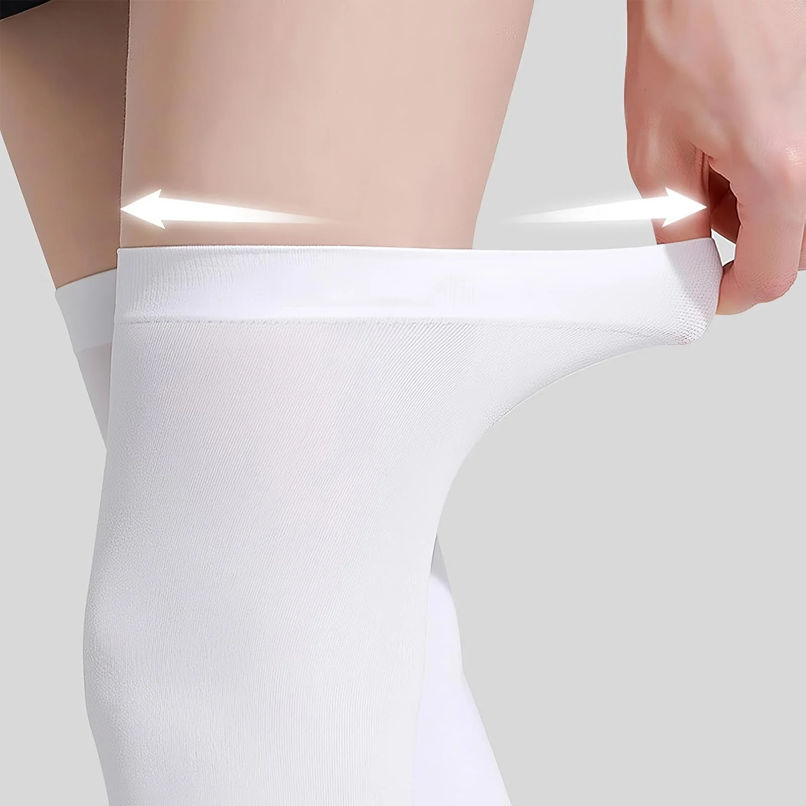 Мужские и женские очень длинные носки 70 см, нескользящие носки выше колена, повседневные высокие носки, теплые носки выше бедра, подходят для 40-70 кг, рост 155-190 см, разноцветные, фото №5