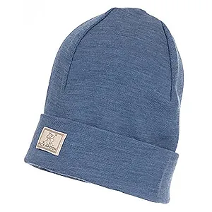 Дитяча шапка без завязок Pickapooh, Джинс, размер 50, синяя - Фото 1