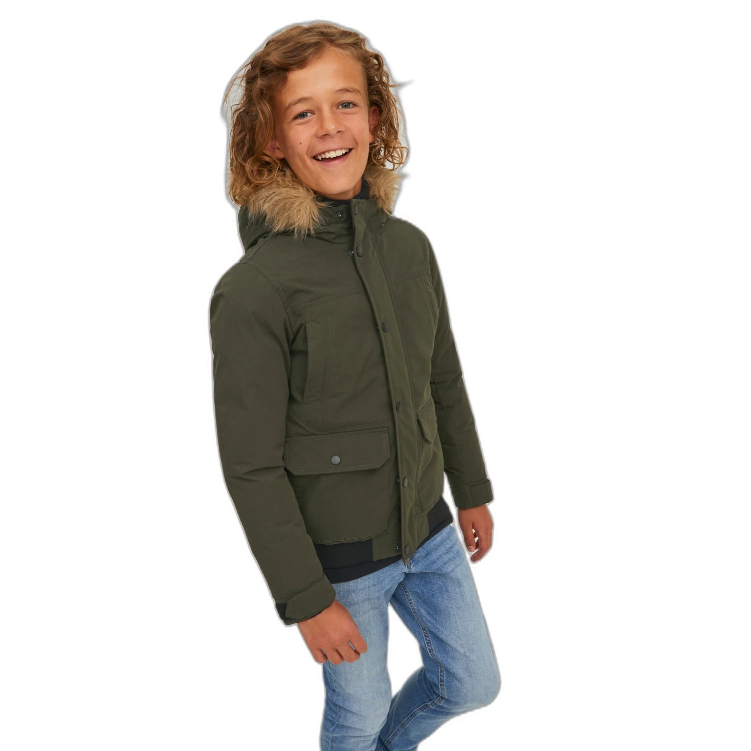 Парка JACK & JONES Для хлопчиків З капюшоном, фото №4 Парка JACK & JONES Для хлопчиків З капюшоном, фото №4