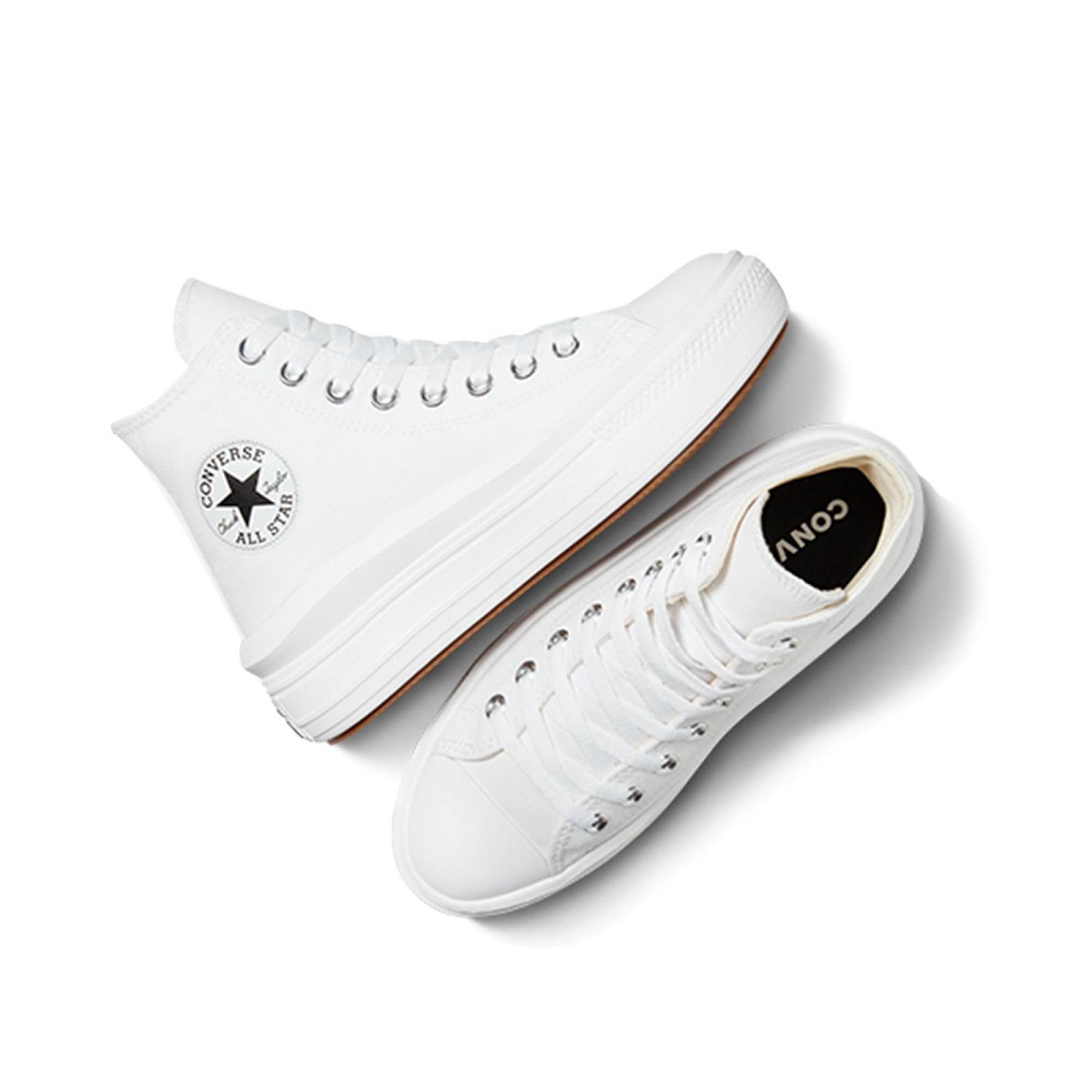 Кеды Converse Move Platform Hi Женские Черный/Белый, фото №4