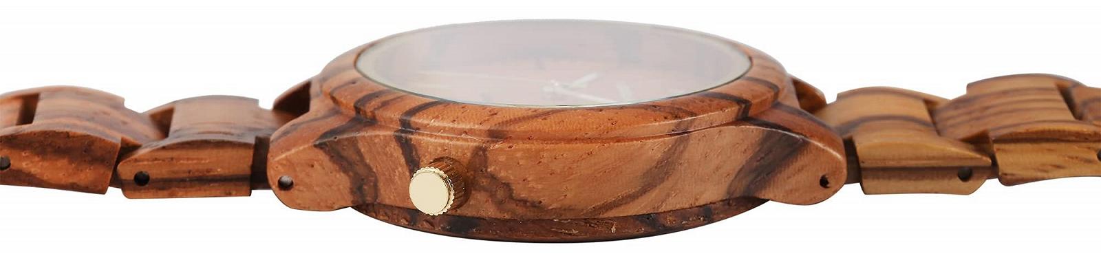 Женские Деревянные Часы Excellanc 1800237 Кварцевые Аналоговые С Люминесцентными Стрелками, фото №3