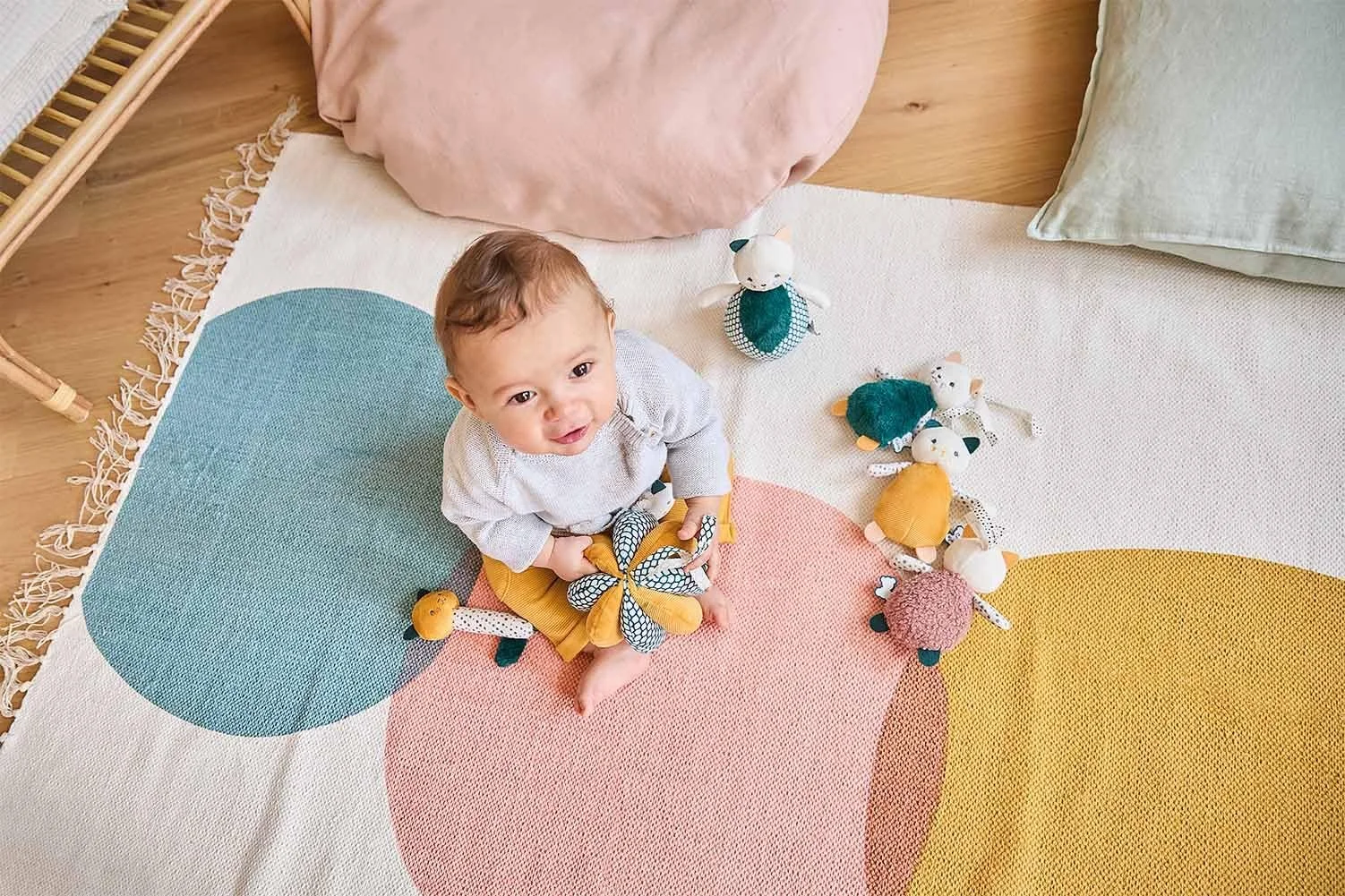 Мягкая игрушка Kaloo Stimuli Мой первый мяч Вибрация 12 см, фото №12