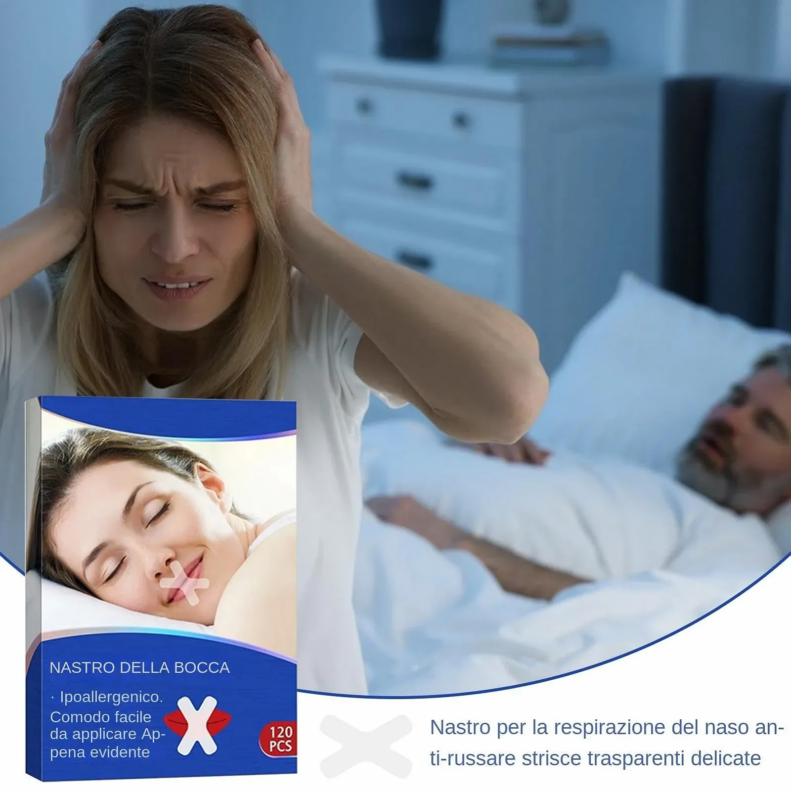 Смужка для рота для носового дихання Пачка з 120 шт., фото №3