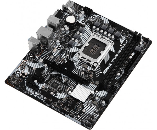 ASRock B760M-HDV/M.2 D4 (1700/B760, 2*DDR4, 1xPCIex16 4xSATAІІІ 3xM.2, GLan 7.1ch, mATX, фото №3
