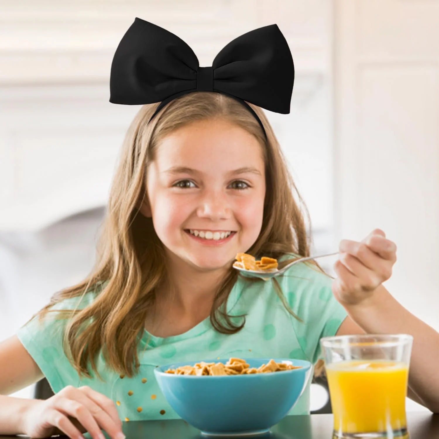 Обруч для волос с большим бантом, фото №4