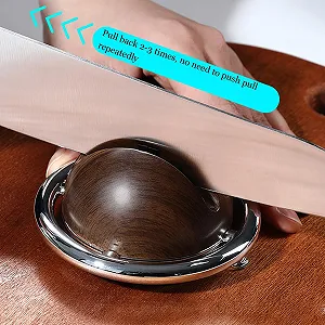 Точилка кухонна двостороння з нековзною основою для ножів та ножиць synthetic.ua - Фото 1