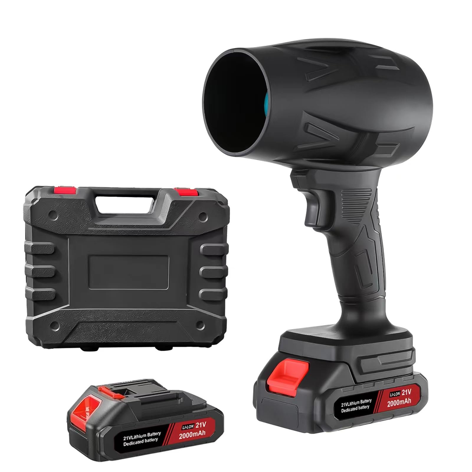 Маленький беспроводной воздуходувка 130000 об/мин Портативный электрический воздуходувка для пыли Мини-реактивный сухой воздуходувка с 2 батареями для компьютера, клавиатуры, улицы, автомобиля, дома, фото №1