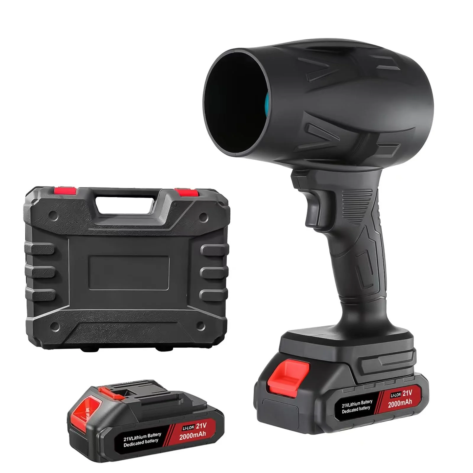 Маленький беспроводной воздуходувка 130000 об/мин Портативный электрический воздуходувка для пыли Мини-реактивный сухой воздуходувка с 2 батареями для компьютера, клавиатуры, улицы, автомобиля, дома, фото №1