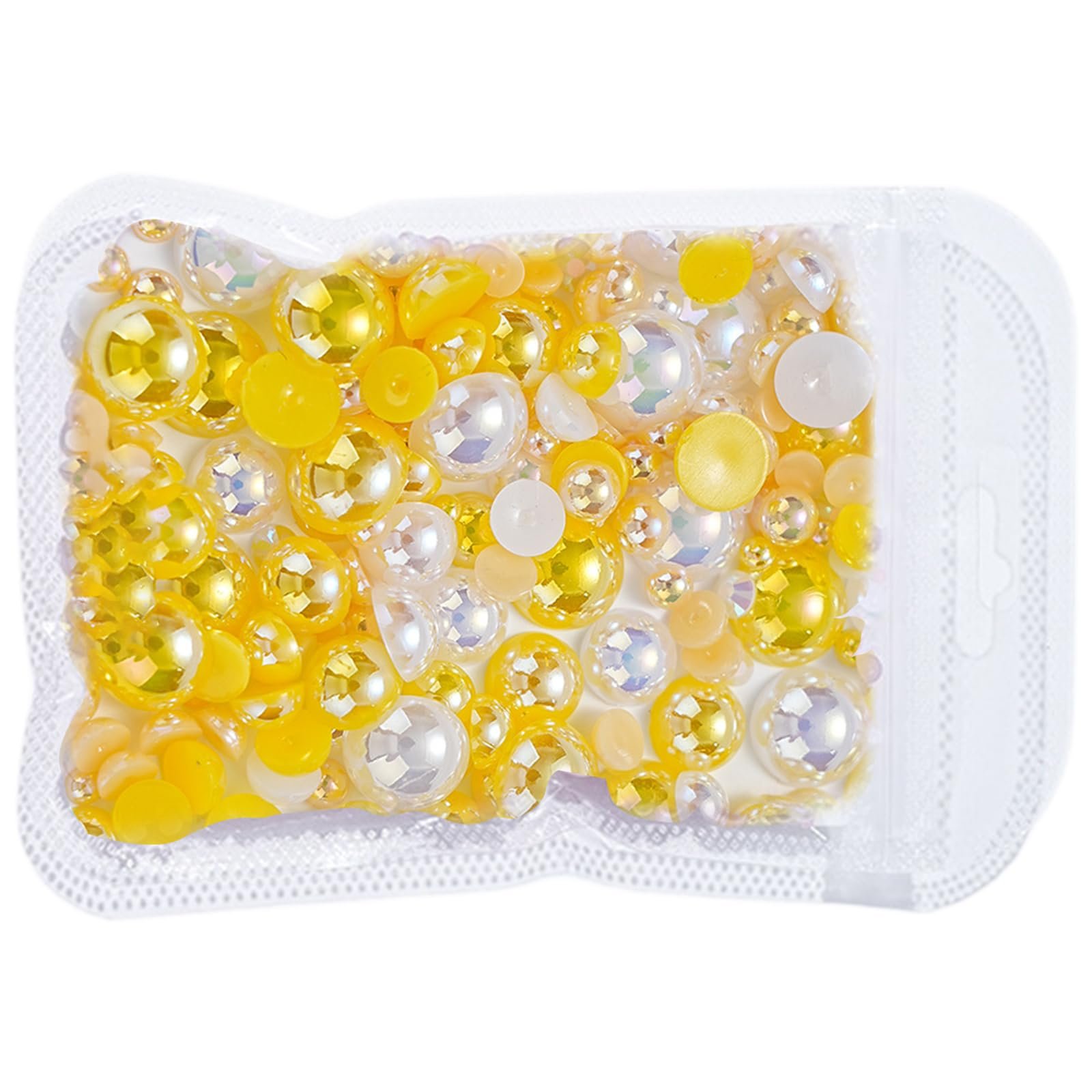 Напівкруглі перлини для нігтів з плоскою задньою стороною, фото №3