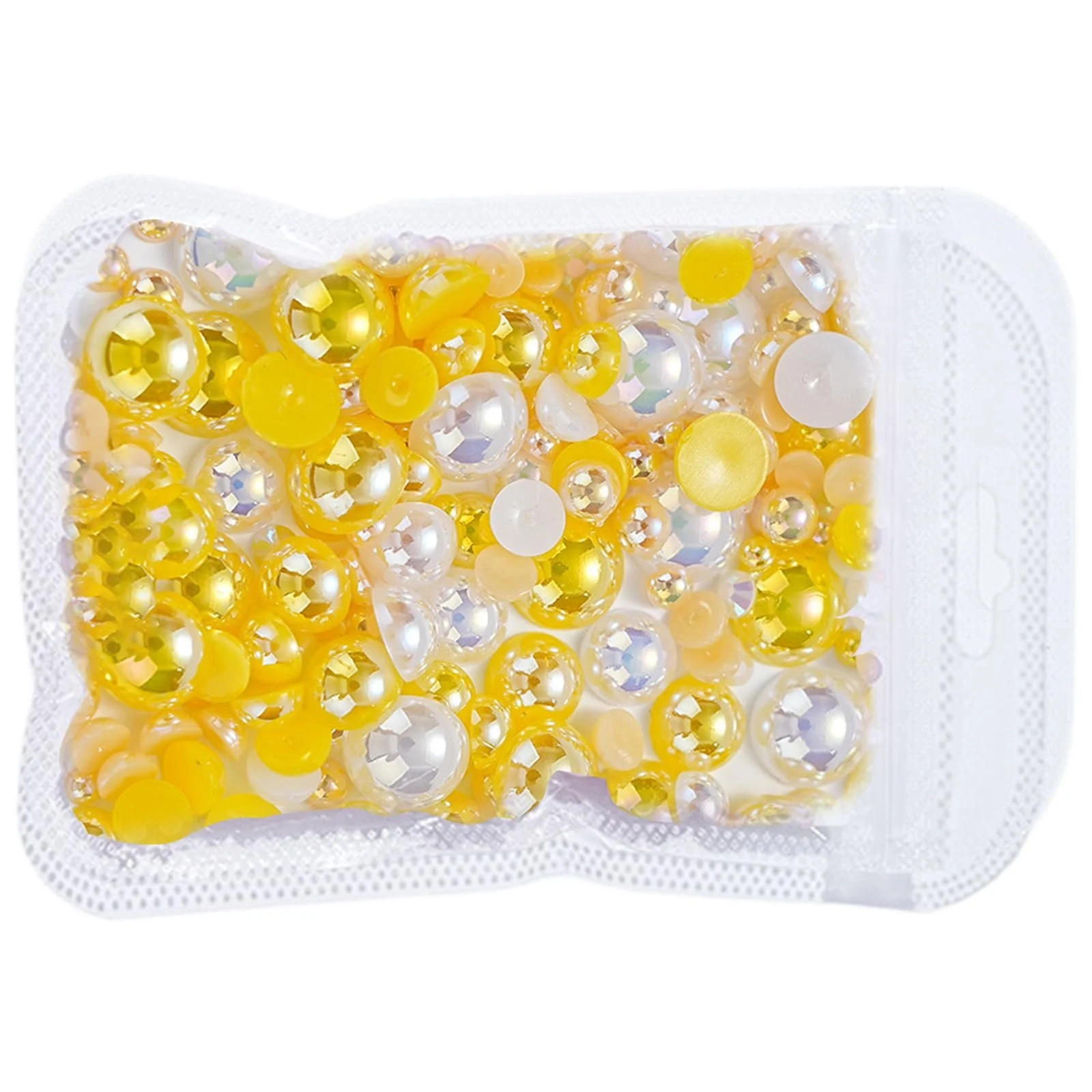 Напівкруглі перлини для нігтів з плоскою задньою стороною, фото №3