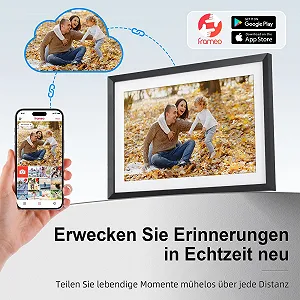 Цифровая фоторамка Rollei Smart Frame 107 WiFi Frameo 10.1 дюймов 1280 x 800 IPS Touchscreen 32 ГБ Черная synthetic.ua - Фото 1