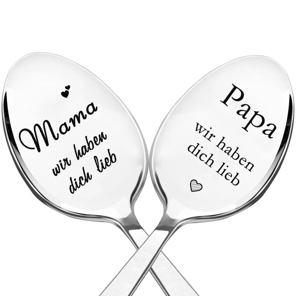 Ложка з нержавіючої сталі з гравіюванням, фото №1