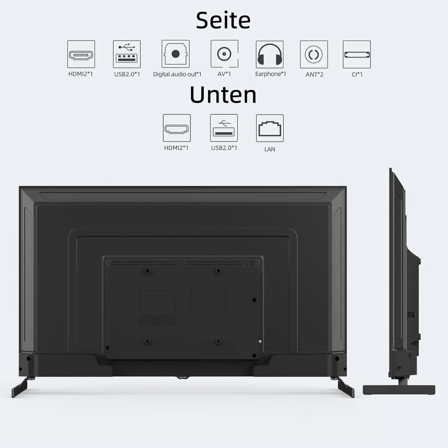 Телевизор 43" CHiQ U43QM8E / 4K UHD / 60 Гц / QLED / Google TV / Wi-Fi / Bluetooth / T2 / Черный, фото №3 Телевизор 43" CHiQ U43QM8E / 4K UHD / 60 Гц / QLED / Google TV / Wi-Fi / Bluetooth / T2 / Черный, фото №3