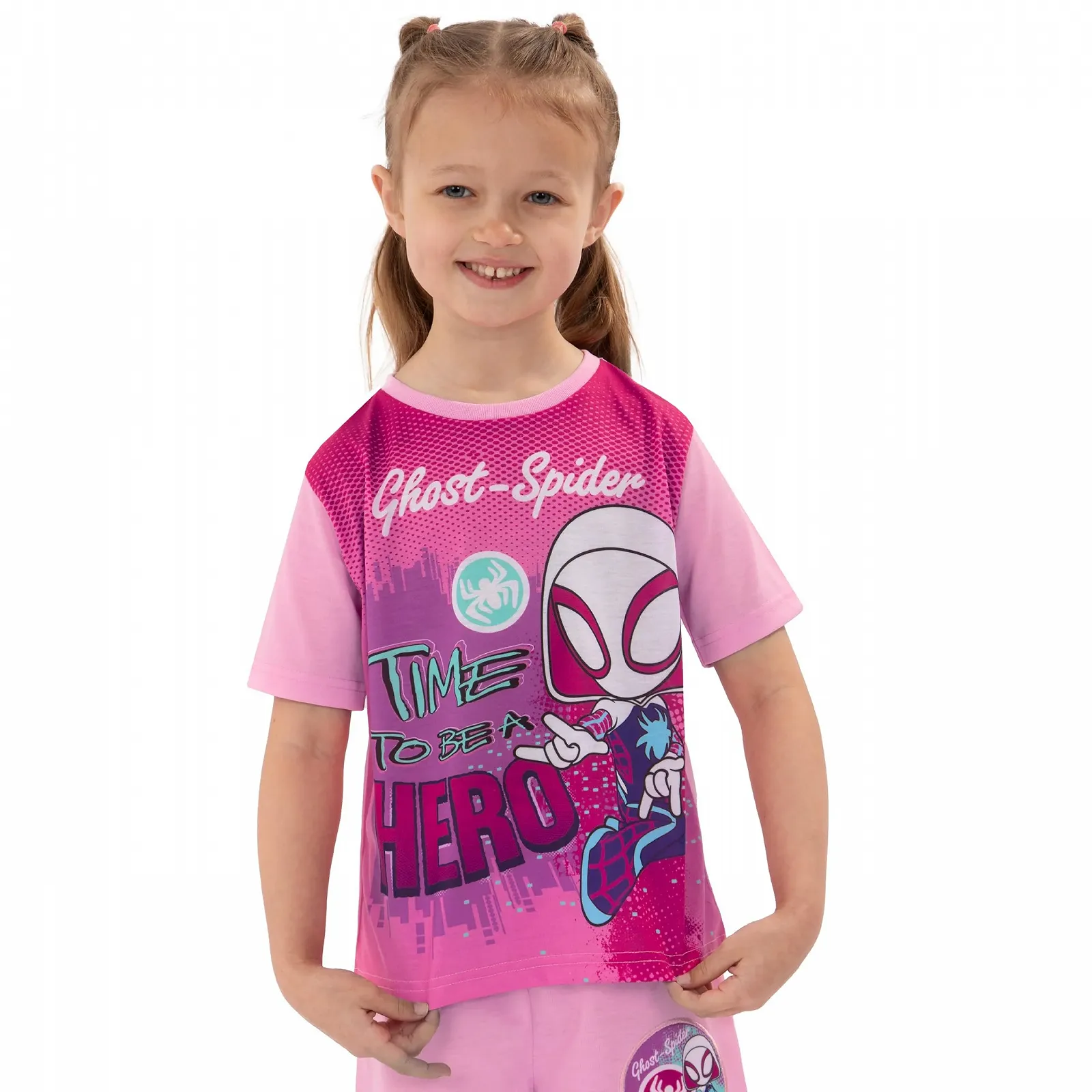 Піжама Marvel Spidey and His Amazing Friends Ghost Spider для дівчат, фото №3 Піжама Marvel Spidey and His Amazing Friends Ghost Spider для дівчат, фото №3
