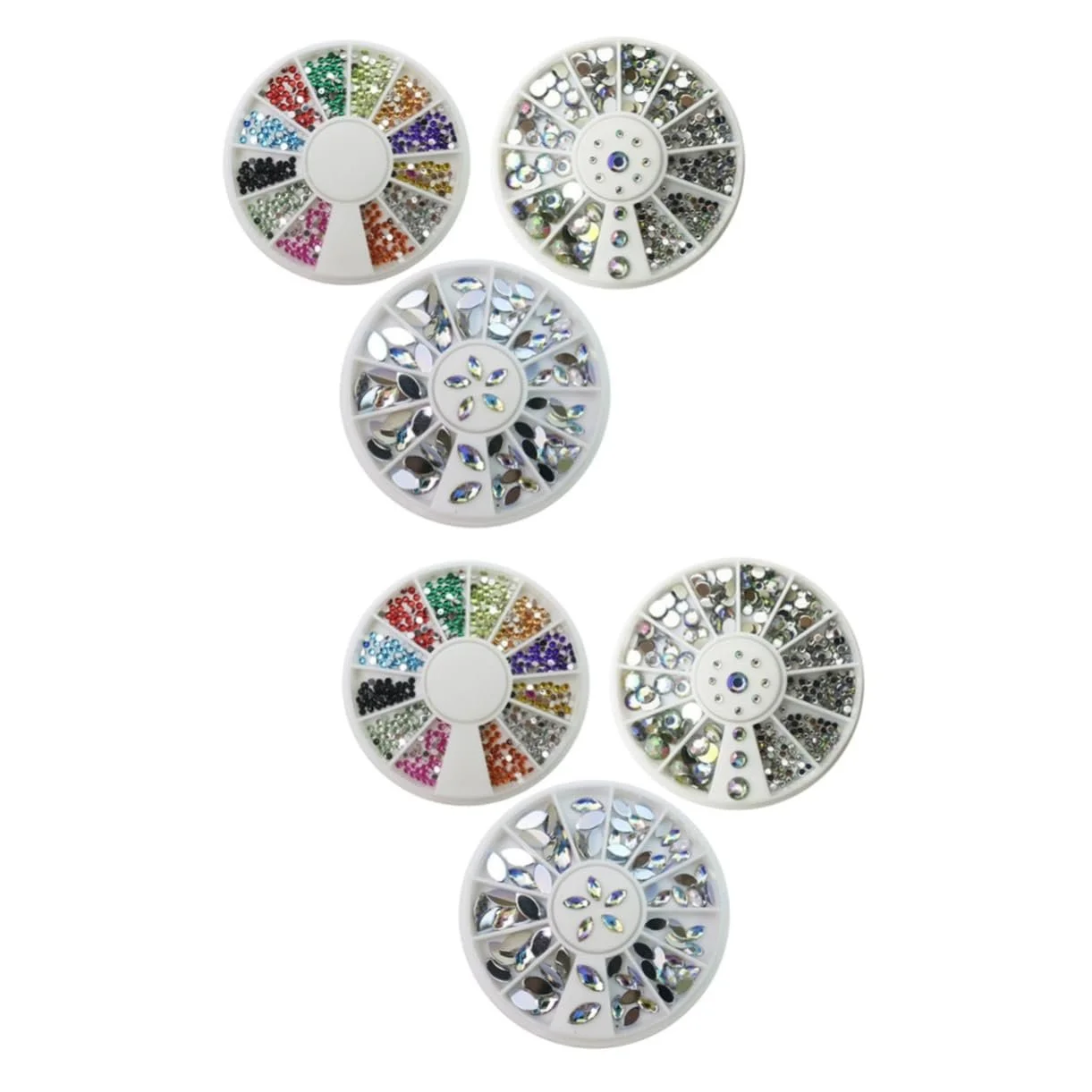 Набір для дизайну нігтів Healeved, різнокольорові діаманти, фото №1