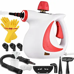 Пароочисник SteamBurst Red Hat Red Hut 2025 ручний 3.2 бар 1050 Вт 9/12 аксесуарів Red - Фото 1