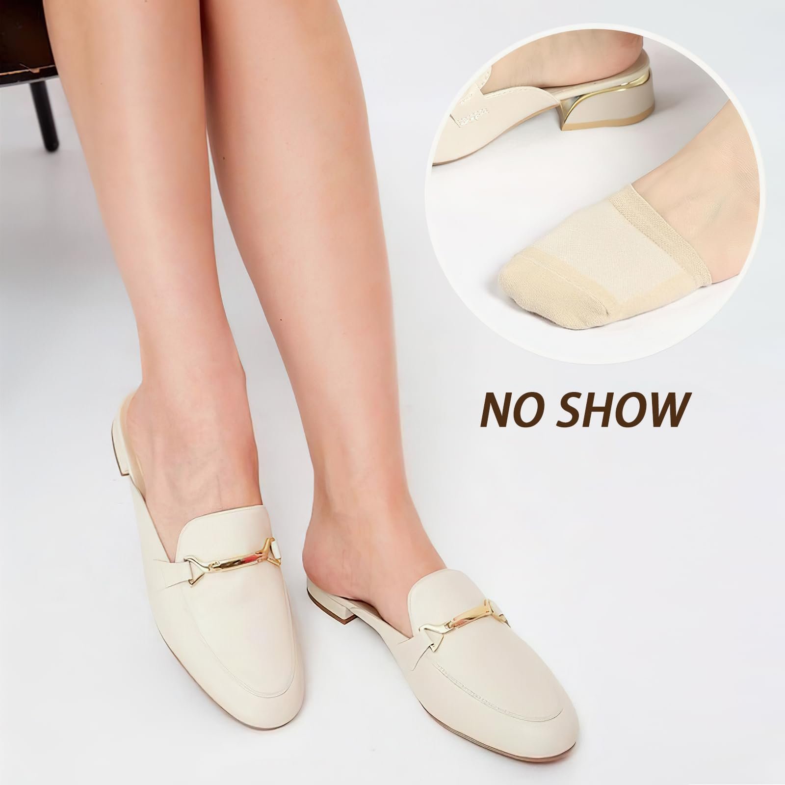 Шкарпетки для пальців ніг Бавовняні шкарпетки для передньої частини стопи (6 пар), фото №2