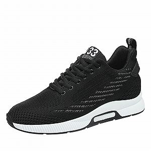 Кросівки YUKTOPA Чоловічі Повсякденні Сітчасті Дихаючі на Шнурівці Прихована Платформа 6 см - Фото 1