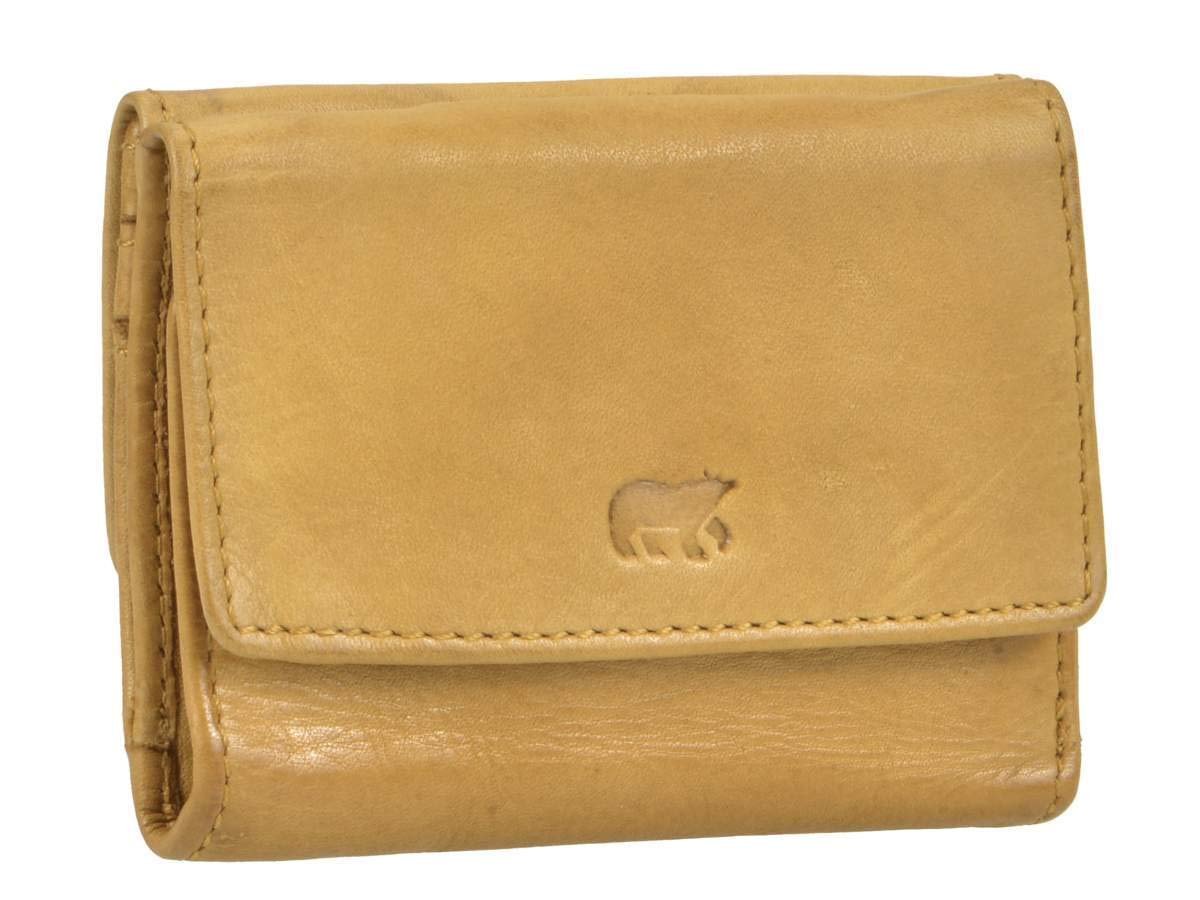 Міні-гаманець Bear Design Шкіра 10 x 7.5 см Жовтий Охра, фото №1