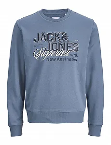 Толстовка JACK & JONES Jjelogo Sweat Crew Neck 2 Col Ss26 Jnr - Фото 1
