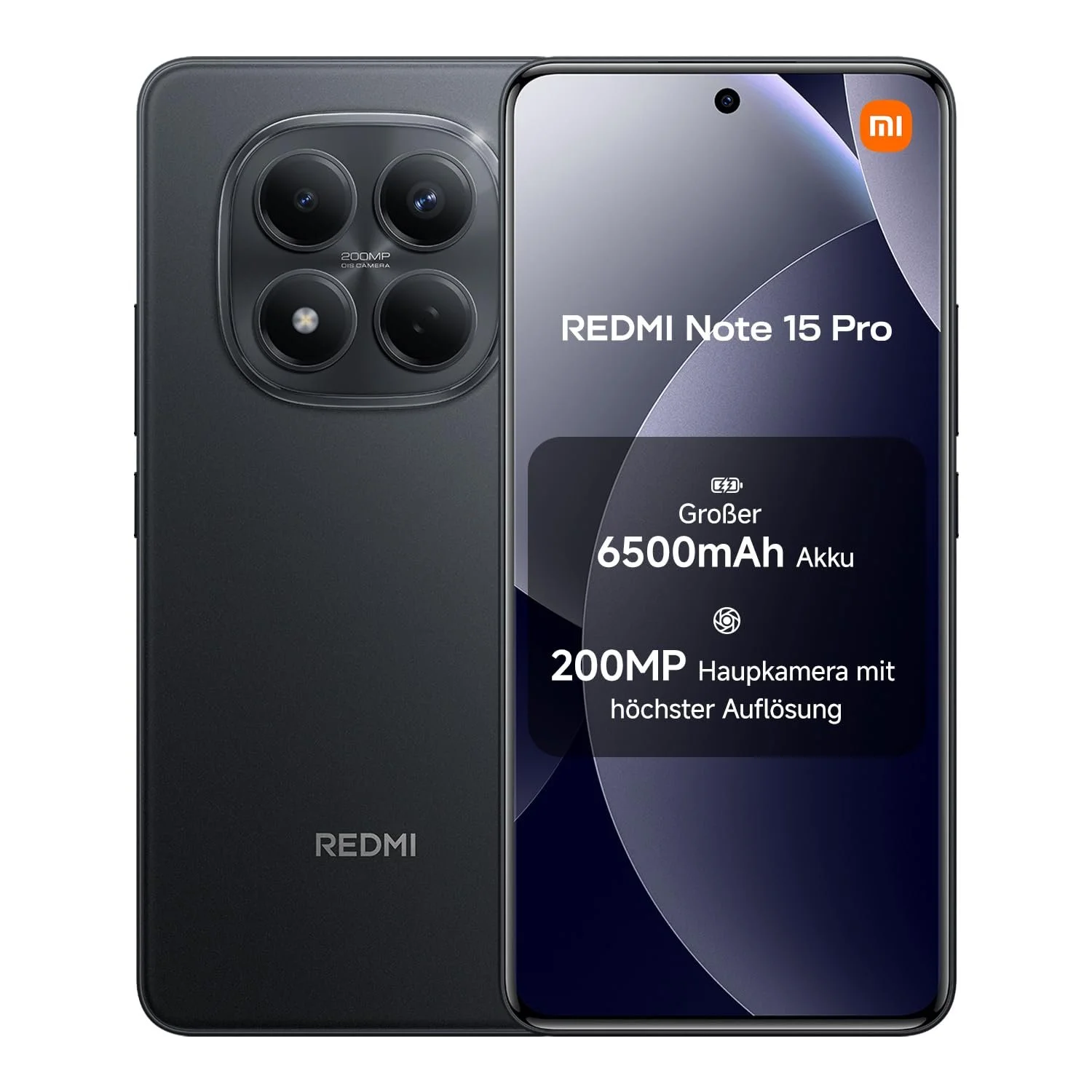 Смартфон XIAOMI Redmi Note 15 Pro 8/256GB 6500мАч 200Мп IP65 6.77" AMOLED Black, фото №1 Смартфон XIAOMI Redmi Note 15 Pro 8/256GB 6500мАч 200Мп IP65 6.77" AMOLED Black, фото №1