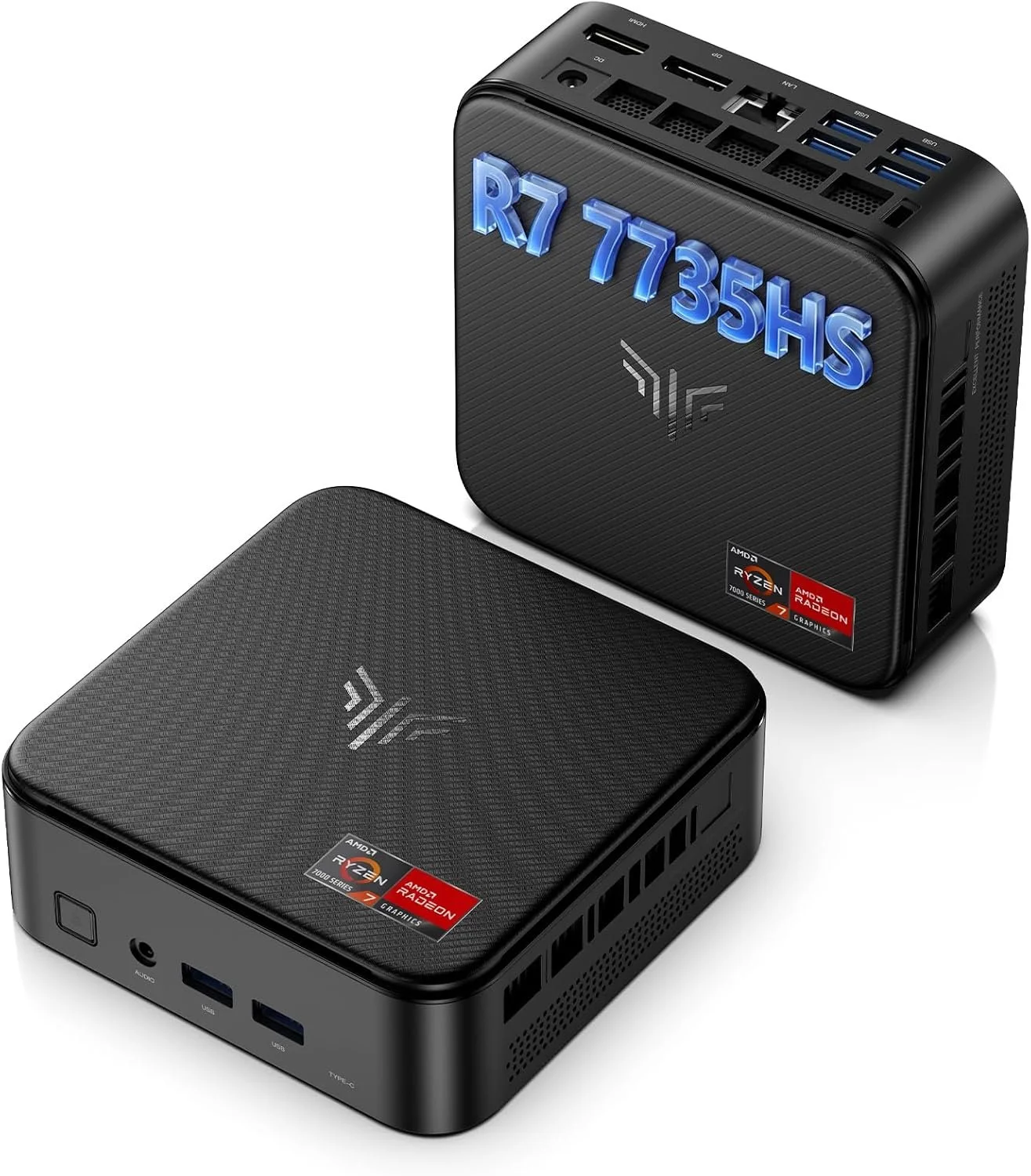 Міні ПК NiPoGi AM06PRO / AMD Ryzen 5 5500U / RAM 16GB / SSD 512GB / 1 x HDMI / 2 x LAN / Wi-Fi 6 / Bluetooth 5.2 / Windows 11 / Чорний, фото №1 Міні ПК NiPoGi AM06PRO / AMD Ryzen 5 5500U / RAM 16GB / SSD 512GB / 1 x HDMI / 2 x LAN / Wi-Fi 6 / Bluetooth 5.2 / Windows 11 / Чорний, фото №1