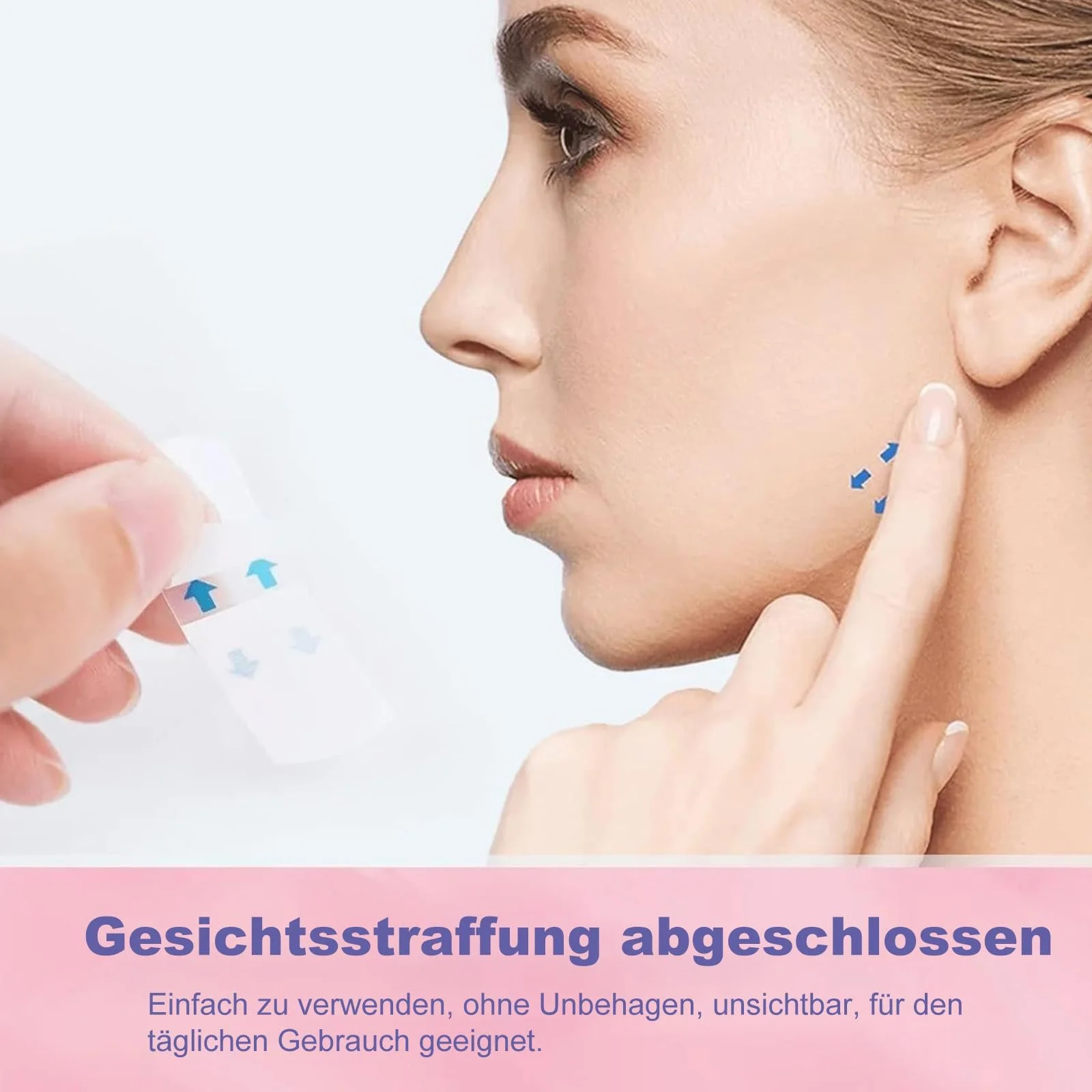 Стрічки для підтяжки обличчя 40 шт, невидима стрічка для підтяжки обличчя для V-подібної форми, фото №6