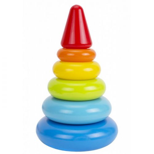 Пирамидка пластиковая 20 см 5 колечек [tsi212918-TSI], фото №1