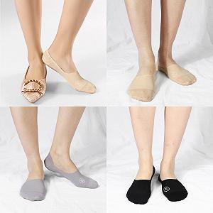 Носки-следки TAGVO, 6 пар, низкий вырез, случайные цвета, с нескользящим силиконом, поглощающие пот, дышащие, для лоферов, балеток synthetic.ua - Фото 1