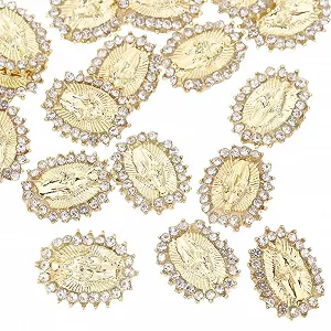 Украшения для ногтей Дева Мария 3D Ретро Украшения для ногтей Дева Гваделупская San Judas Религиозные украшения для ногтей, 30 шт - Фото 1