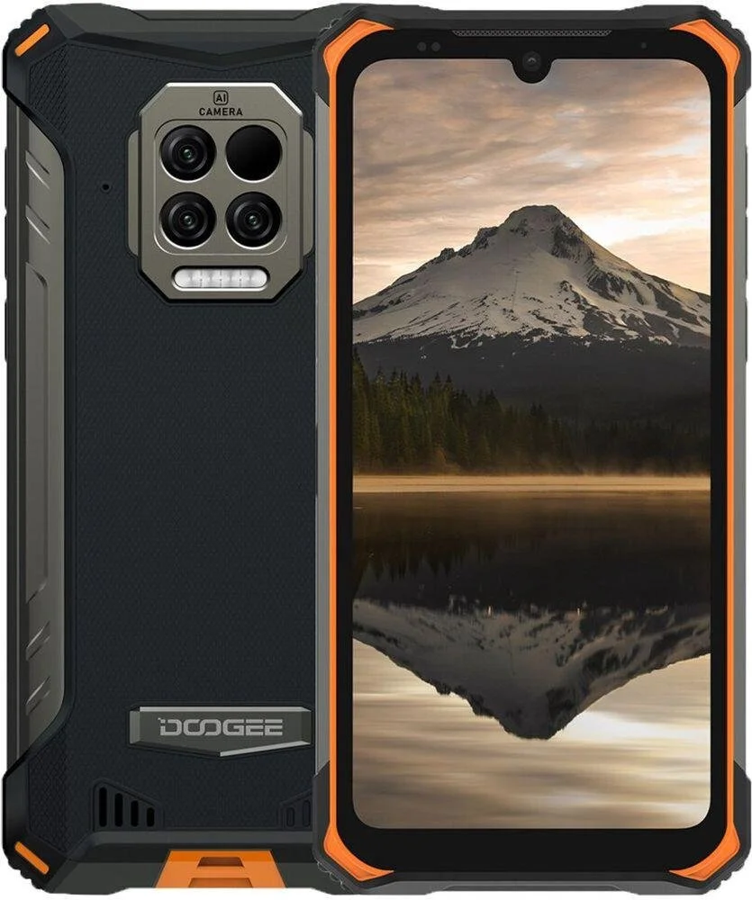 Смартфон 6.1" Doogee S86 6/128Gb 4G 2-SIM NFC 16/8Мп 8 ядер Android 10 Black/Orange, фото №1 Смартфон 6.1" Doogee S86 6/128Gb 4G 2-SIM NFC 16/8Мп 8 ядер Android 10 Black/Orange, фото №1