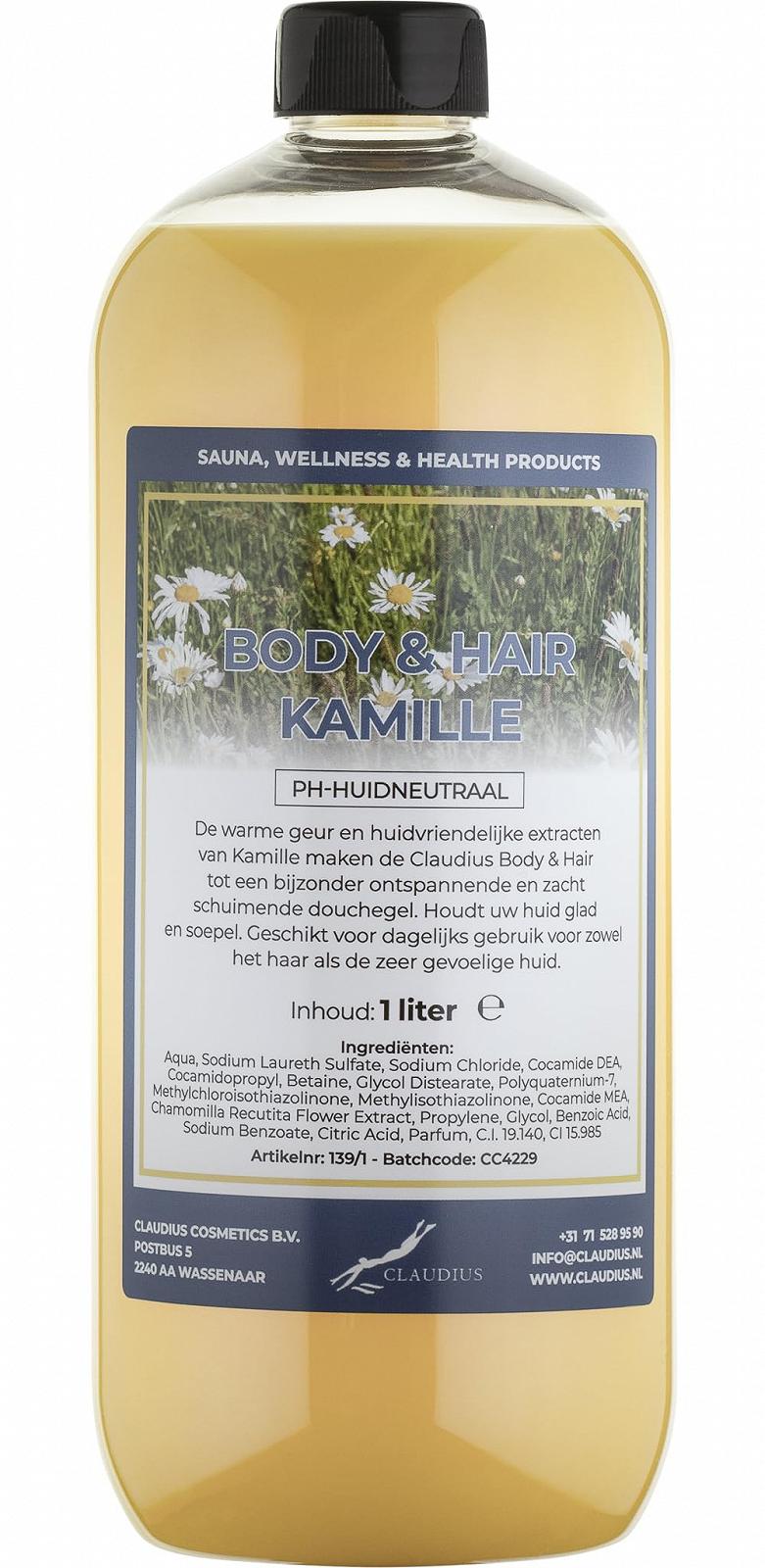 Шампунь Transparent Body & Hair Chamomile 2 в 1 для тела и волос прозрачный 1 литр, фото №1